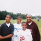 The author (center in back) with his father and brothers
Courtesy of Keith Benjamin